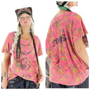 🆕️ Magnolia Pearl Moon Phase Short Sleeve Tee Hobo Chic Poverty Core One Size